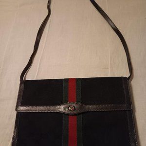 VINTAGE 1980's GUCCI Sherry GG GUCCI - Clutch or Crossbody Bag